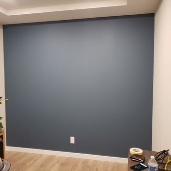 Wallpapering & Painting Pro - Office accent wall - Wallpapering Near Me - Seattle, Washington