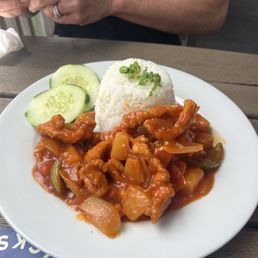 Sweet and sour chicken Sweet and sour chicken