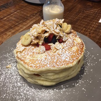 Scratch Kitchen - Milk and Cereal Pancakes - Breakfast & Brunch Near Me - Honolulu, Hawaii