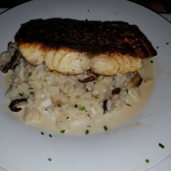 The Milleridge Inn - Striped bass with mushroom risotto - American Near Me - Jericho, New York The Milleridge Inn - Striped bass with mushroom risotto - American Near Me - Jericho, New York