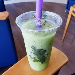 Kiwi slush with crunchy ice Kiwi slush with crunchy ice