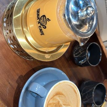 Sana'a Cafe - Adani Chai  Biscoff Latte - Coffee & Tea Near Me - Sacramento, California