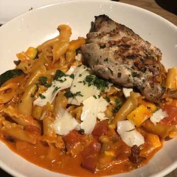 151 Kitchen | Bar - Roasted red pepper pasta: It was actually a vegetarian dish but I asked for grilled chicken- so creamy and delicious - Cocktail Bars Near Me - Elmhurst, Illinois 151 Kitchen | Bar - Roasted red pepper pasta: It was actually a vegetarian dish but I asked for grilled chicken- so creamy and delicious - Cocktail Bars Near Me - Elmhurst, Illinois