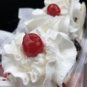 Kill Devil's Frozen Custard & Beach Fries - Banana split with no nuts and extra strawberries instead of pineapple - Ice Cream & Frozen Yogurt Near Me - Kill Devil Hills, North Carolina
