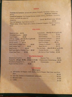 Menu photo 2 Dos Marias Paris, TX