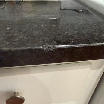 A+ Countertops - Chipped granite countertop - Countertop Installation Near Me A+ Countertops - Chipped granite countertop - Countertop Installation Near Me