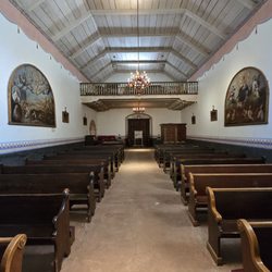 Mission San Antonio de Padua - Looking towards the choir loft at Mission San Antonio de Padua
