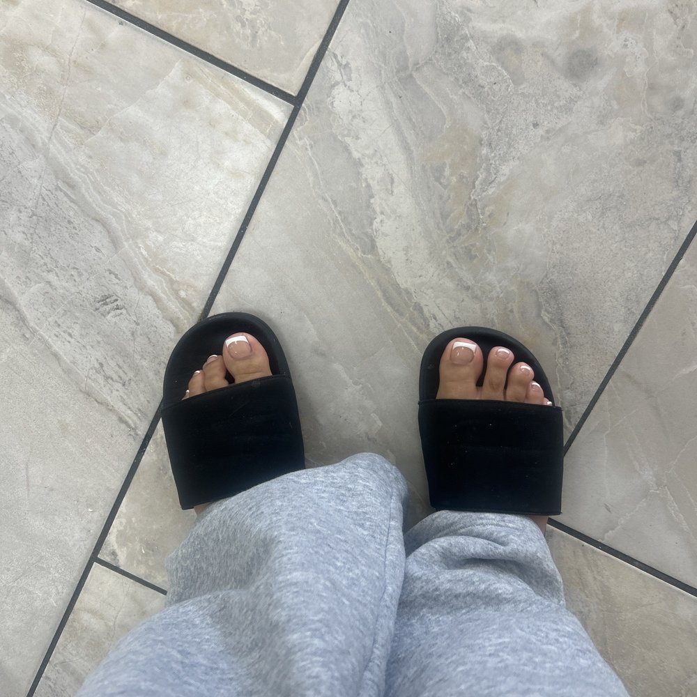 Happy Beauty Nails - French tip pedicure - Nail Salons Near Me - Fullerton, California