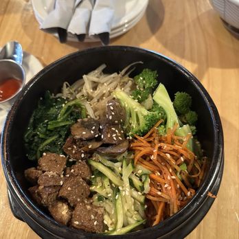 Alice & Friends' Vegan Kitchen - Dol Sot Bi Bim Bab - Vegetarian Near Me - Chicago, Illinois Alice & Friends' Vegan Kitchen - Dol Sot Bi Bim Bab - Vegetarian Near Me - Chicago, Illinois