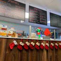 the menus of a smoothie shop the menus of a smoothie shop
