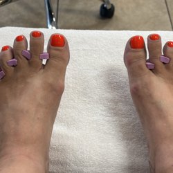 Swan Nails Spa - My gorgeous spring/summer toes!