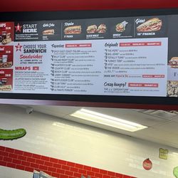 Jimmy John's - The menu board at Jimmy John's