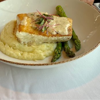 The Sun Dial Restaurant, Bar & View - Halibut (fish) - New American Near Me - Atlanta, Georgia The Sun Dial Restaurant, Bar & View - Halibut (fish) - New American Near Me - Atlanta, Georgia