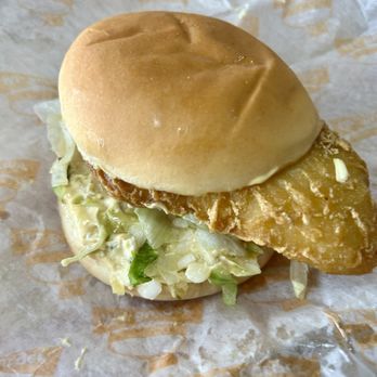Mr Burger - Fishwich was solid. Add onions no xtra charge - Burgers Near Me - Kentwood, Michigan