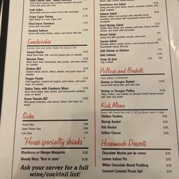 Maison De Lu - Menu - French Near Me - Ocean Springs, Mississippi