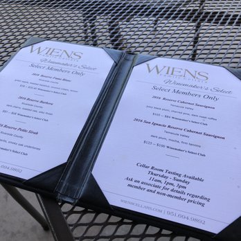 Wiens Cellars - Wine Tasting Room Near Me - Temecula, California