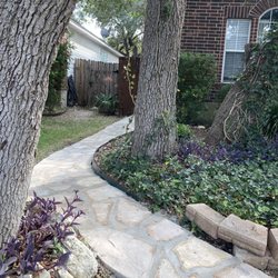 Brick By George - Flagstone path from front yard to side of house