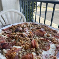 Meat lovers gluten free pizza
