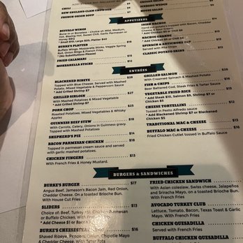 Burke's Restaurant and Bar - Fair priced menu - Irish Near Me - Yonkers, New York