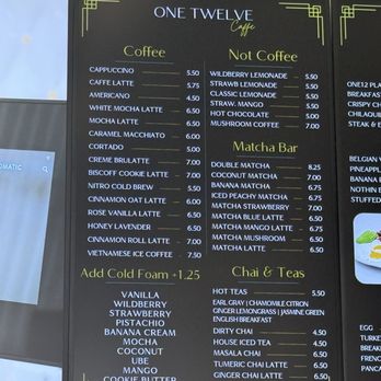 One Twelve Caffe - Coffee & Tea Near Me - Downey, California