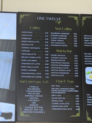 Menu photo 1 One Twelve Caffe Downey, CA