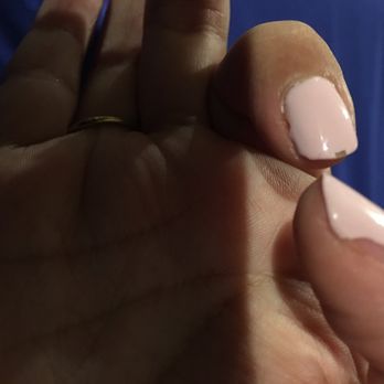Gem Nail spa - Side of thumb peeled, and the index finger not even 24 hours after gel mani. - Nail Salons Near Me - Riverside, California Gem Nail spa - Side of thumb peeled, and the index finger not even 24 hours after gel mani. - Nail Salons Near Me - Riverside, California