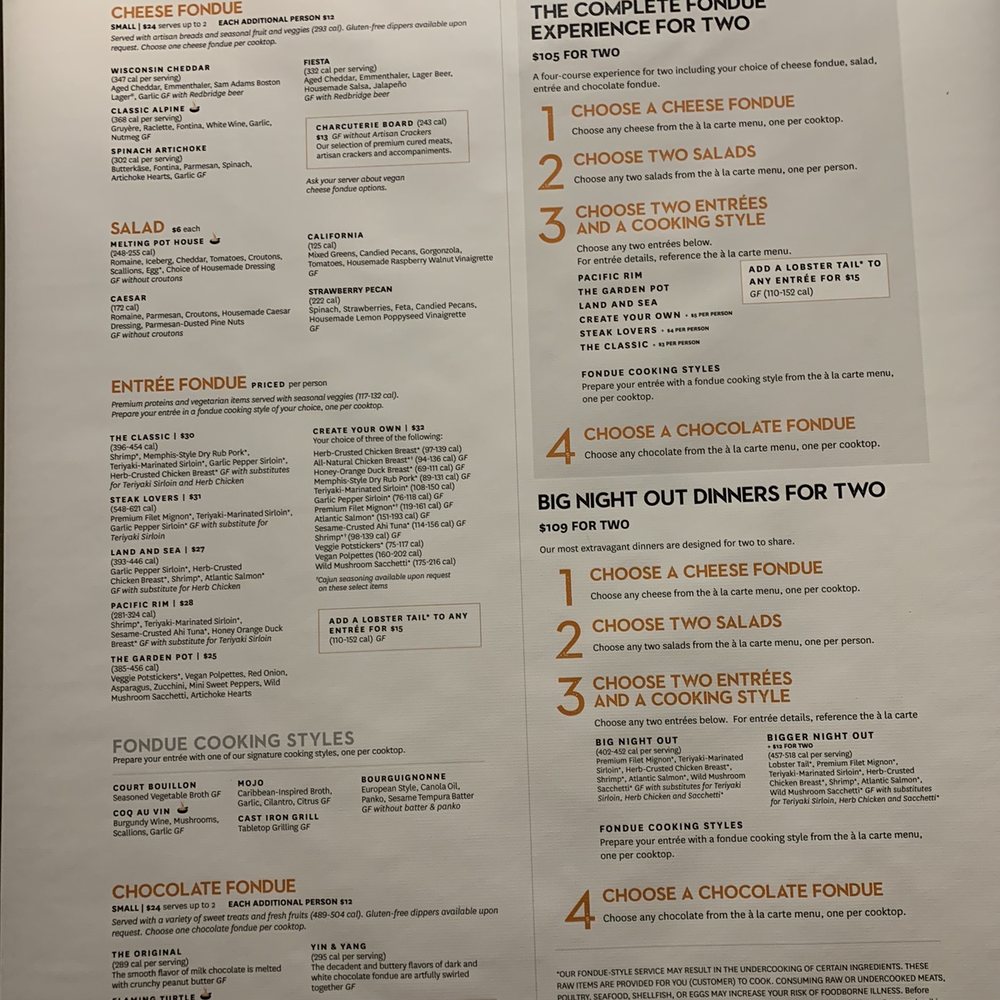 The Melting Pot - Full menu- November 2021 - Fondue Near Me - Orlando, Florida The Melting Pot - Full menu- November 2021 - Fondue Near Me - Orlando, Florida