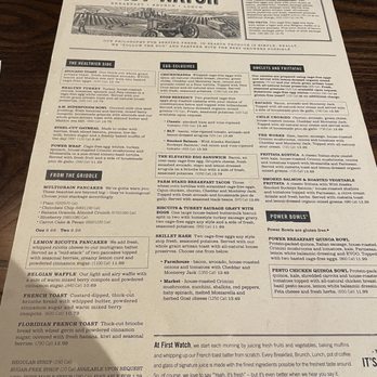 First Watch - Menu - Breakfast & Brunch Near Me - Bloomingdale, Illinois