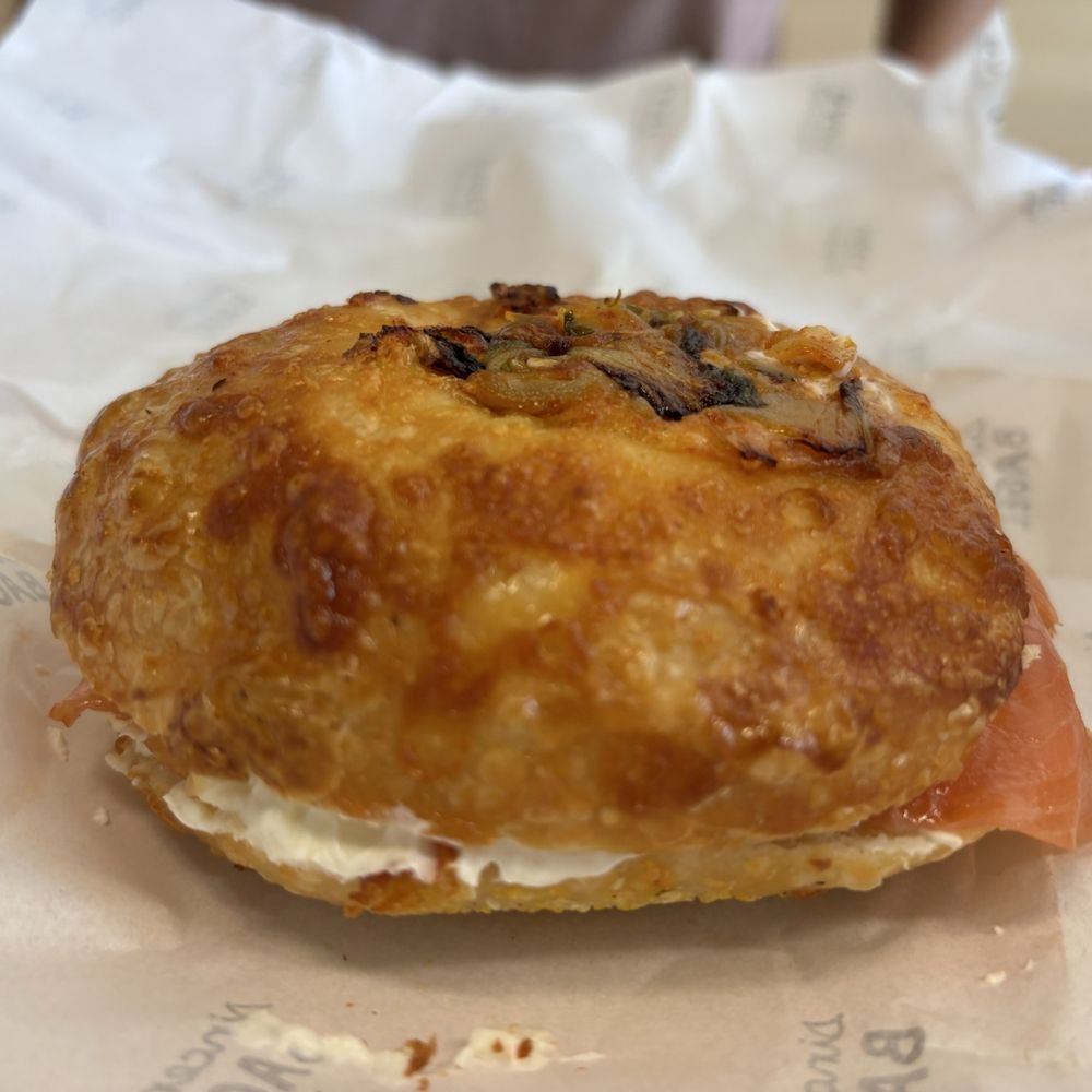 Sincerely Bagel - Kimchi Bagel with Smoked Salmon and Cream Cheese - Bagels Near Me - Portland, Oregon Sincerely Bagel - Kimchi Bagel with Smoked Salmon and Cream Cheese - Bagels Near Me - Portland, Oregon