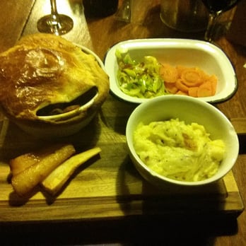 Rose Villa Tavern - Venison & Cherry Stout pie with pancetta mash and honey roast parsnips (and a side of carrots & greens) - a taste of heaven! - Pubs Near Me - Birmingham, XWM Rose Villa Tavern - Venison & Cherry Stout pie with pancetta mash and honey roast parsnips (and a side of carrots & greens) - a taste of heaven! - Pubs Near Me - Birmingham, XWM