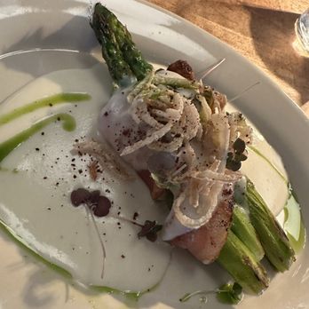Anyday - Bacon wrapped asparagus with bechamel - Tapas/Small Plates Near Me - Boca Raton, Florida Anyday - Bacon wrapped asparagus with bechamel - Tapas/Small Plates Near Me - Boca Raton, Florida