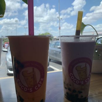 CoCo's Cafe - Cantaloupe and tarp smoothie boba - Taiwanese Near Me - Austin, Texas