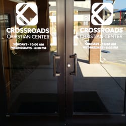 Crossroads Christian Center - View of the main entrance.