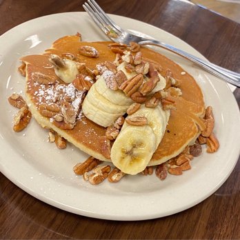 Pancake Café Wrigleyville | Breakfast, Brunch, & Lunch - Banana Nut Pancake - Bars Near Me - Chicago, Illinois