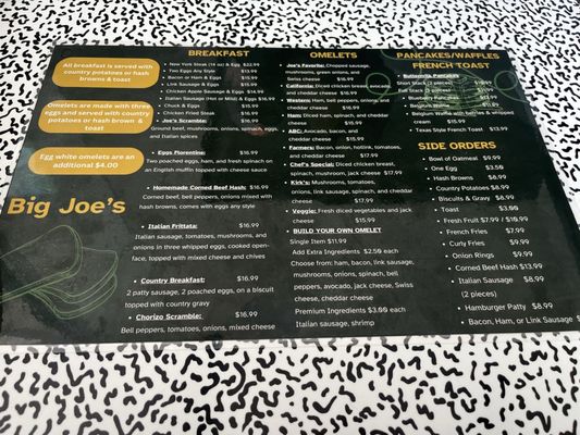 Menu photo 1 Big Joe's - San Bruno San Bruno, CA