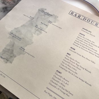 Bar Douro - Menu explains the location and flavor of the wine available - Bars Near Me - London, XGL