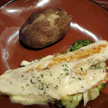 Mt Rushmore Brewing - Walleye in a butter lemon sauce, baked potato - Brewpubs Near Me - Custer, South Dakota Mt Rushmore Brewing - Walleye in a butter lemon sauce, baked potato - Brewpubs Near Me - Custer, South Dakota