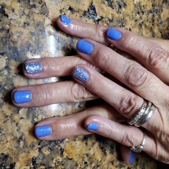 Ultimate Touch - Roll the dice with silver glitter gel Mani for this beauty - Nail Salons Near Me - North Dartmouth, Massachusetts Ultimate Touch - Roll the dice with silver glitter gel Mani for this beauty - Nail Salons Near Me - North Dartmouth, Massachusetts