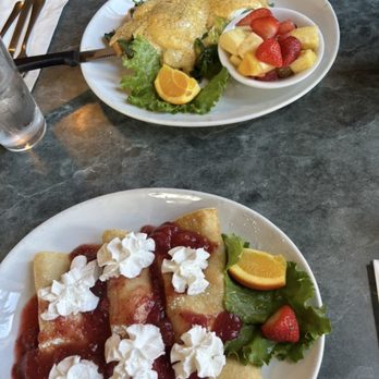 Costa's Restaurant - Strawberry Nutella Crepes - Greek Near Me - Seattle, Washington