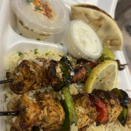 Chicken Kabob Plate Chicken Kabob Plate