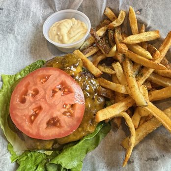 The LocaL WV - Cheeseburger, ordered with no bun. - Bars Near Me - Summersville, West Virginia The LocaL WV - Cheeseburger, ordered with no bun. - Bars Near Me - Summersville, West Virginia