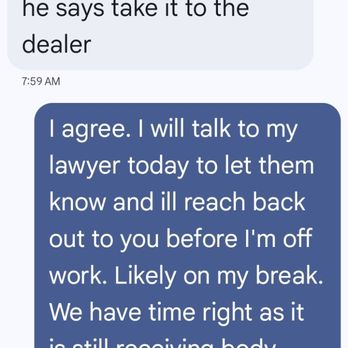 Carlsbad Collision Center - Clearly stating that I need TIME and was told that was given. - Body Shops Near Me - Carlsbad, California