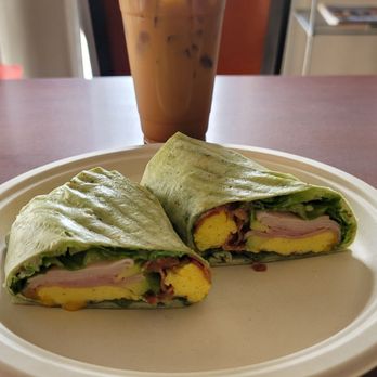 Hyper Coffee - Vietnamese coffee and spinach egg wrap - Coffee & Tea Near Me - Arcadia, California