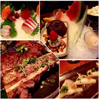 Roka Akor - Chicago - Chef Selection Sashimi, Prime New York Strip Loin with Bone Marrow, Dessert Platter, and Butterfish Tataki AMAZING DINNER!!! - Sushi Bars Near Me - Chicago, Illinois Roka Akor - Chicago - Chef Selection Sashimi, Prime New York Strip Loin with Bone Marrow, Dessert Platter, and Butterfish Tataki AMAZING DINNER!!! - Sushi Bars Near Me - Chicago, Illinois