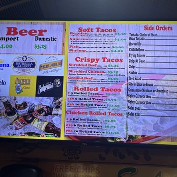 Maria's Taco Shop - Menu 1/6/24 - Mexican Near Me - Modesto, California Maria's Taco Shop - Menu 1/6/24 - Mexican Near Me - Modesto, California