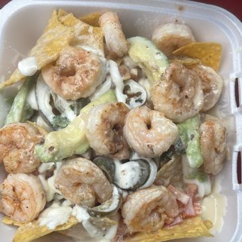 La Pasadita Cafe - shrimp nachos (no onions) - Chicken Wings Near Me - Forsyth, Georgia La Pasadita Cafe - shrimp nachos (no onions) - Chicken Wings Near Me - Forsyth, Georgia