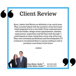 Ryan & Amber Bieber | The Bieber Group | eXp Realty - Thank you so much for the review!