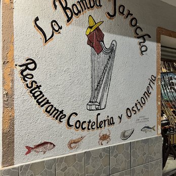 La Bamba Jarocha - Outdoor sign - Seafood Near Me - Playa del Carmen, ROO La Bamba Jarocha - Outdoor sign - Seafood Near Me - Playa del Carmen, ROO