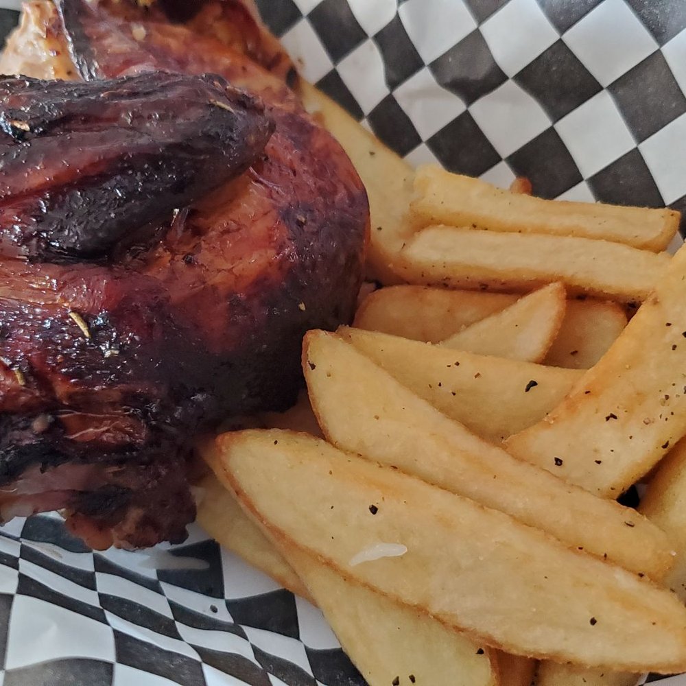 Wanka - 1/4 rotisserie chicken with rice and fries - Peruvian Near Me - Cypress, Texas Wanka - 1/4 rotisserie chicken with rice and fries - Peruvian Near Me - Cypress, Texas