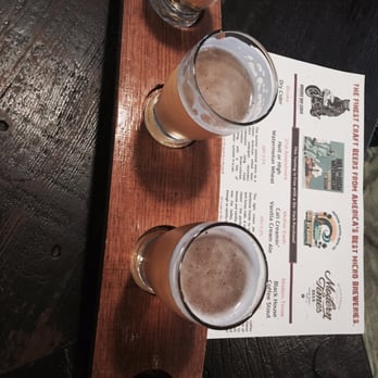 Corks n' Crowns - Flavored Beer flight! $7 for 22oz!!!! - Wine Bars Near Me - Santa Barbara, California